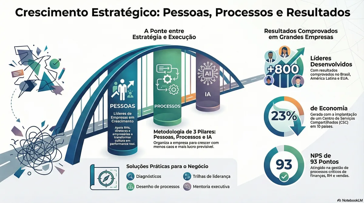 A Ponte entre Pessoas, Processos e IA: transformando crescimento em lucro previsível