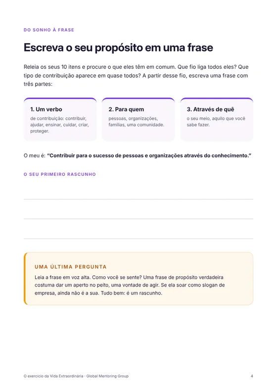 Página 4 do PDF: Do sonho à frase